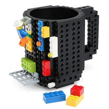 Кружка Lego пластик 350мл черная (595709)