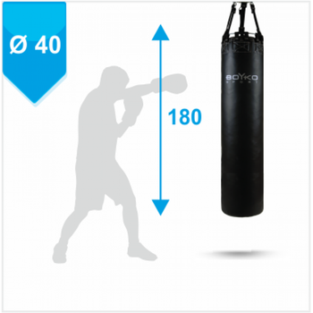 Мешок боксерский цилиндрический Boyko-Sport 1800х400 мм, код: bs0412403106-BK