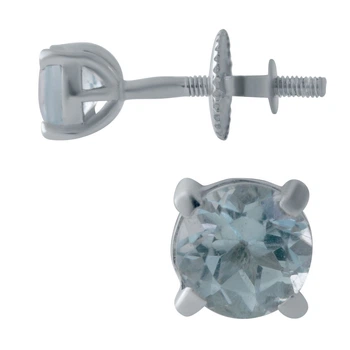 Серебряные серьги с натуральным топазом 1.308ct (2020547)