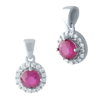 Серебряная подвеска с рубином 0.963ct (2021520)