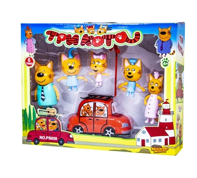 Игровой набор "Три кота" Huada Toys PS659