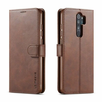 Чехол LC.IMEEKE Wallet Case для Xiaomi Redmi Note 8 Pro - Brown