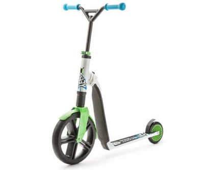 Беговел+самокат 2 в 1 Highway ganster white/green/blue Scoot and ride