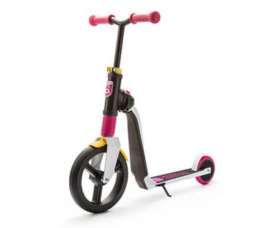 Беговел+самокат 2 в 1 Highwayfreak white/pink/yellow Scoot and ride