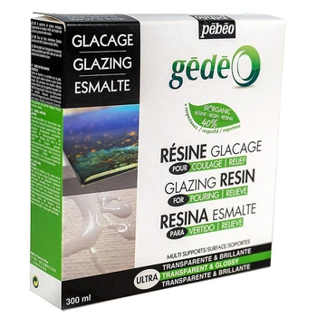 Медиум эпоксидный Pebeo Gedeo Resine Glacage Biorganic глазурь двухкомпонентная 300 мл (P-766182)