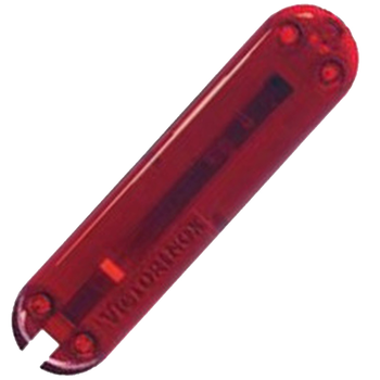 Накладка на ручку ножа Victorinox (58 мм), задня, прозора червона C6200.T4