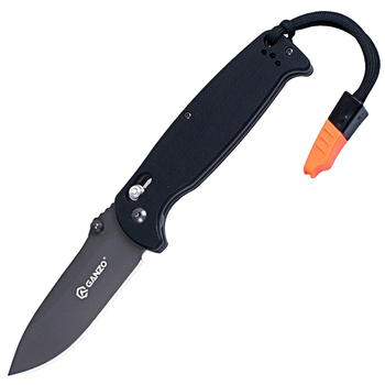 Нож складной Ganzo G7413-WS (длина: 205мм, лезвие: 89мм, черное), черный