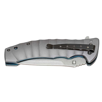 Нож складной Boker Magnum Blue Drop (длина: 221мм, лезвие: 93мм), серый