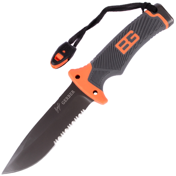 Ніж Gerber Ultimate Fixed Blade Knife, в піхвах + кресало і точилка (довжина: 25.4 см, лезо: 12,2 cm)