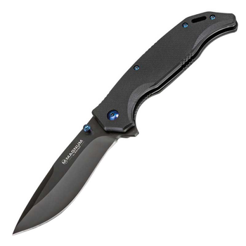 Нож складной Boker Magnum Blue Night (длина: 209мм, лезвие: 91мм), черный