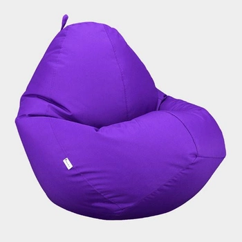 Крісло мішок Овал Beans Bag Оксфорд Стронг 100*140 см Колір Фіолетовий