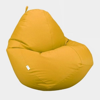 Крісло мішок Овал Beans Bag Оксфорд Стронг 90*130 см Колір Жовтий