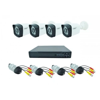 Комплект видео наблюдения Регистратор + 4 проводных камер CCTV DVR KIT CAD D001 1,3mp\4ch