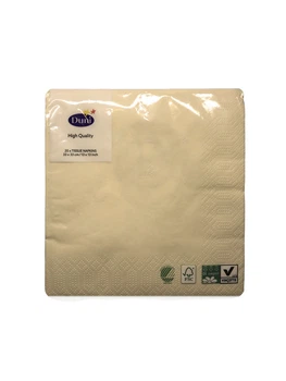 Салфетки бумажные с узором Duni 20 шт 33 х 33 см кремовый IS-10563