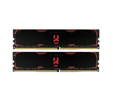 Модуль пам'яті DDR4 2x4GB/2400 GOODRAM Iridium Black (IR-2400D464L15S/8GDC)