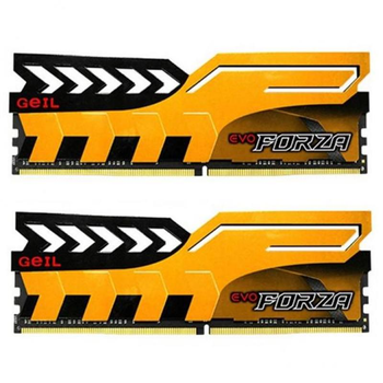 Модуль пам'яті DDR4 2x4GB/2400 Geil EVO Forza Yellow (GFY48GB2400C16DC)