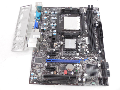 Материнская плата MSI MSI 760GM-P33 (Socket AM3, DDR3, AMD 760G, PCI-Ex16 ) Б/У