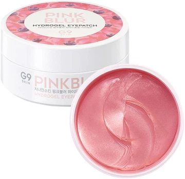 Патчи для век G9 Skin Pink Blur Hydrogel Eyepatch увлажняющие с экстрактом ягод 120 шт (8809211652877)