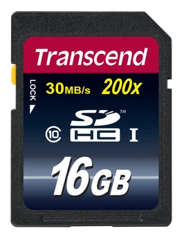 Карта памяти Transcend SDHC 16GB Class 10 (TS16GSDHC10)