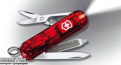 Швейцарський ніж Victorinox SwissLite Red Transparent (0.6228.T)