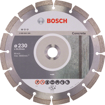 Диск алмазный по бетону Bosch Standart for Concrete 230 x 22.23 мм (2608602200)