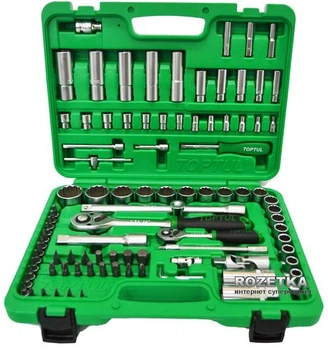 Набір інструментів Toptul 1/4" і 1/2" (12-гр.) 94 предмети (GCAI094R1)
