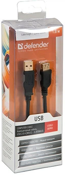 Кабель Defender Professional AM-AF USB 2.0 1.8 м (87429 (USB 02-06 PRO (1.8 м)))