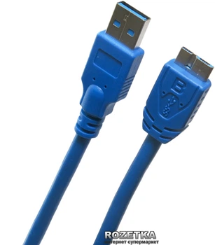 Кабель ExtraDigital USB 3.0 – Micro USB Тип B 0.5 м, 28 AWG, Super Speed (KBU1625)