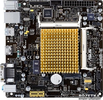 Материнська плата Asus J1900I-C (Intel Celeron J1900, SoC, PCI-E x1)