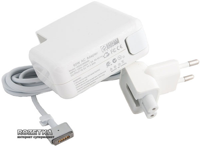 Блок питания PowerPlant для ноутбука Apple (16.5V 60W 3.65A) (AP60KMAG2)