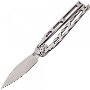 Нож складной рыбацкий Artisan Kinetic Balisong Silver. 27980206