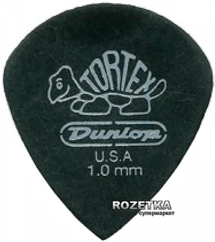 Медиаторы Dunlop 482P1.0 Tortex Pitch Black Jazz Player's Pack 1.0 (12 шт.)