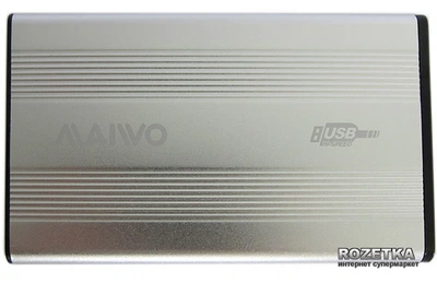 Зовнішня кишеня Maiwo для HDD 2.5" SATA USB 2.0 Silver (K2501A-U2S)