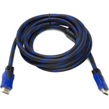 Кабель PowerPlant HDMI - HDMI 3 м, позолоченные коннекторы, v1.3, Nylon Double ferrites (KD00AS1196)