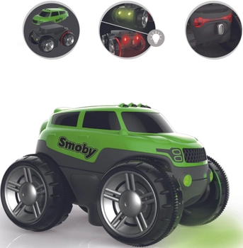 Машинка к треку Smoby Флекстрим со световыми эффектами и съемным корпусом Зеленая (180905WEB)