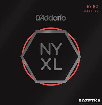 Струны для электрогитар D'Addario NYXL1052 Nickel Regular Light/Heavy (10-52)