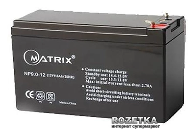 Аккумуляторная батарея Matrix 12V 9Ah (NP9-12)