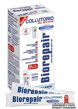 Ополіскувач BioRepair Plus Професійний захист і відновлення в стіках 12 шт х 12 мл (8017331038260)