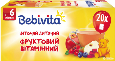 Вітамінний фруктовий фіточай Bebivita 30 г (4820025490756)