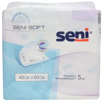 Одноразовые пеленки Seni Soft Super 40х60 см 5 шт (5900516690304)