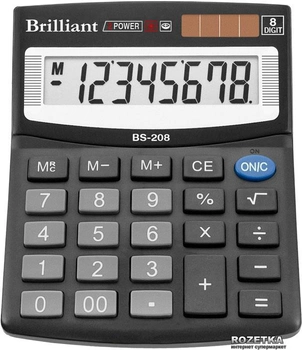 Калькулятор электронный Brilliant 8-разрядный (BS-208)