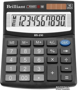 Калькулятор электронный Brilliant 10-разрядный (BS-210)