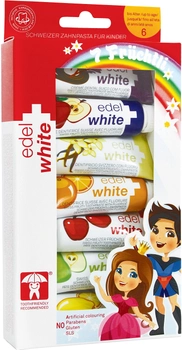 Дитяча зубна паста Edel White 7 фруктів 65.8 мл (7640131975308)