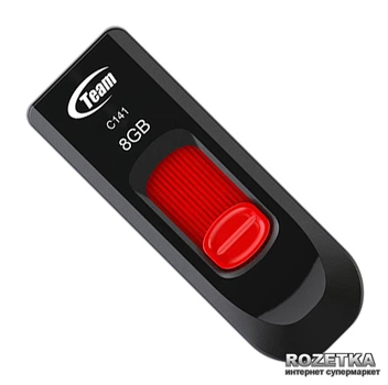 Флеш память USB Team C141 8GB Red (TC1418GR01)