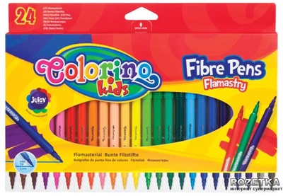 Фломастеры Colorino Fibre Pens 24 цвета 24 шт (14625PTR/1)