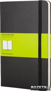 Записная книга Moleskine Classic 13 х 21 см 240 страниц без линовки Черная (9788883701146)