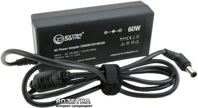Блок питания ExtraDigital для ноутбуков Toshiba (19V 3.16A 60W) (PST3846)