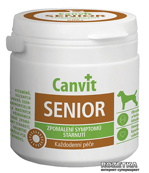 Витаминно-минеральный комплекс Canvit Senior для собак таблетки 100 шт (can50726)