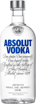 Горілка Absolut 0.5 л 40% (7312040017072)