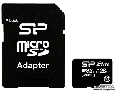 Карта памяти Silicon Power microSDXC 128 GB Class 10 UHS-I Elite + adapter (SP128GBSTXBU1V10SP)